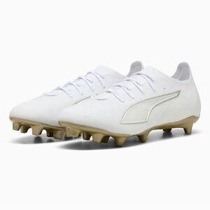Puma Ultra 6 Pro Men’s White Soccer Cleats with Gold Sole *Brand New*